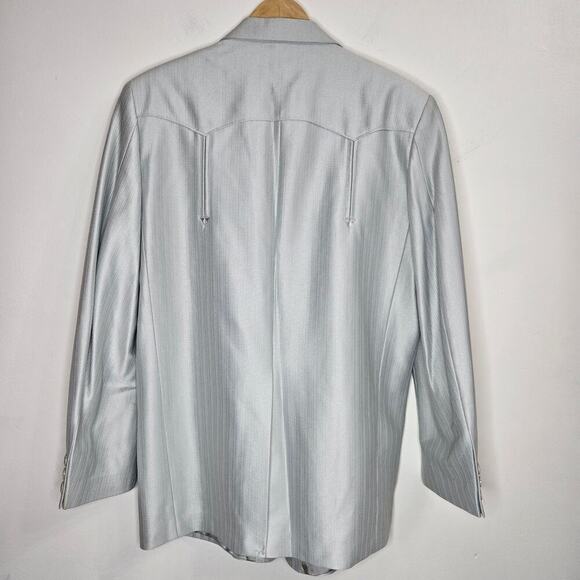 Gray Men's Blazer - Picture 7 of 10